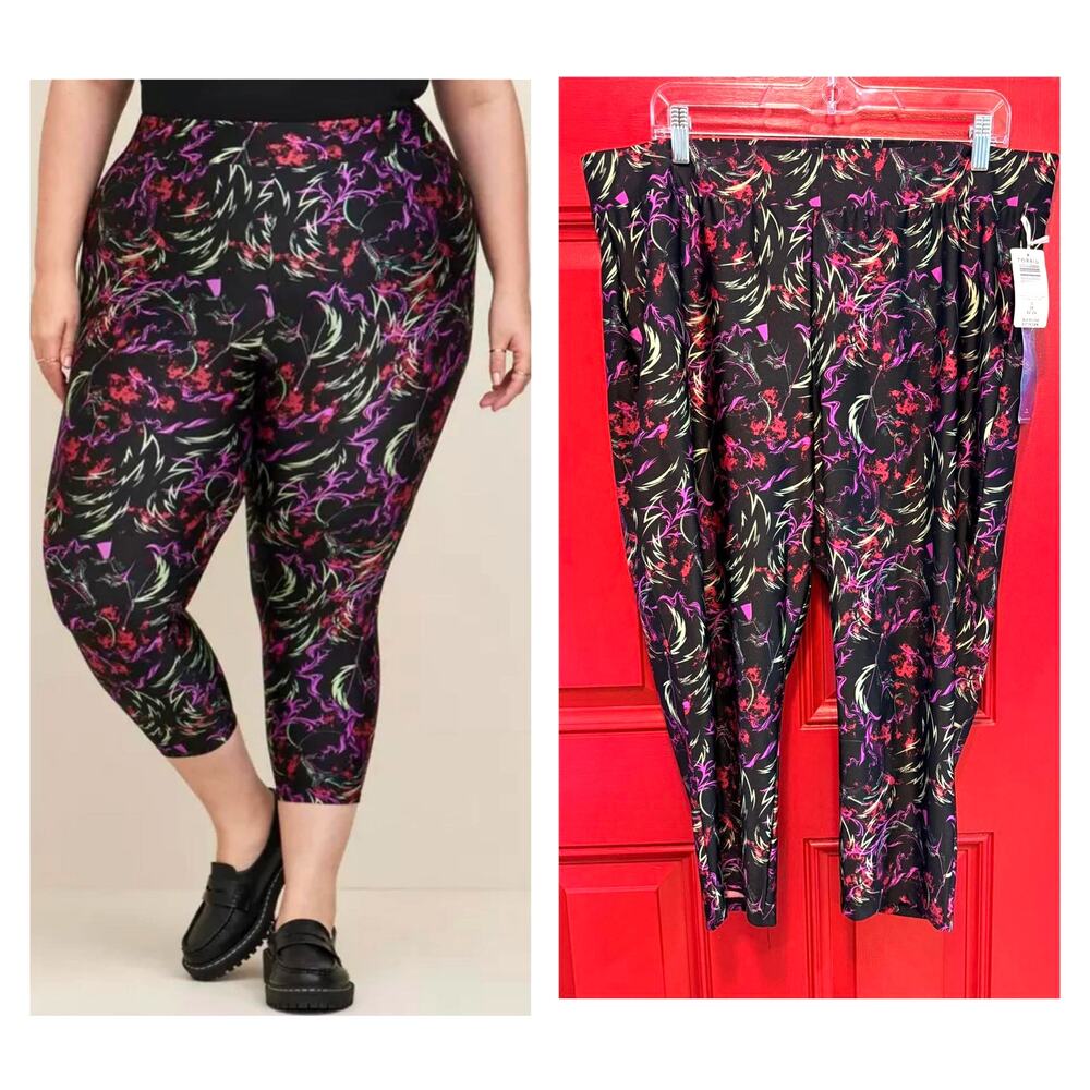Torrid 3 (3X 22/24) Sexy Stretchy Disney Maleficent Villains Liquid Leggings